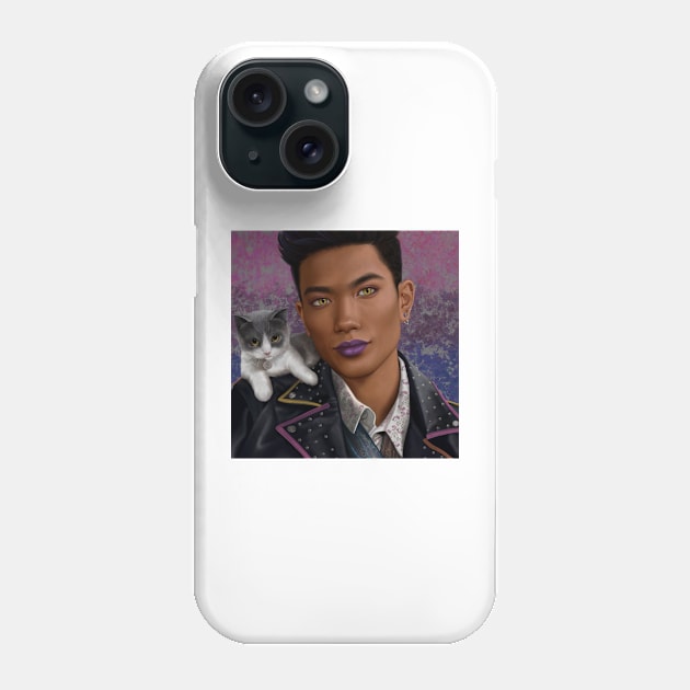 Magnus and Chairman Meow Phone Case by AlanaReneArt