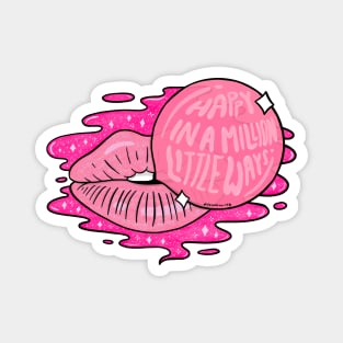 Bubble Gum Lips Magnet