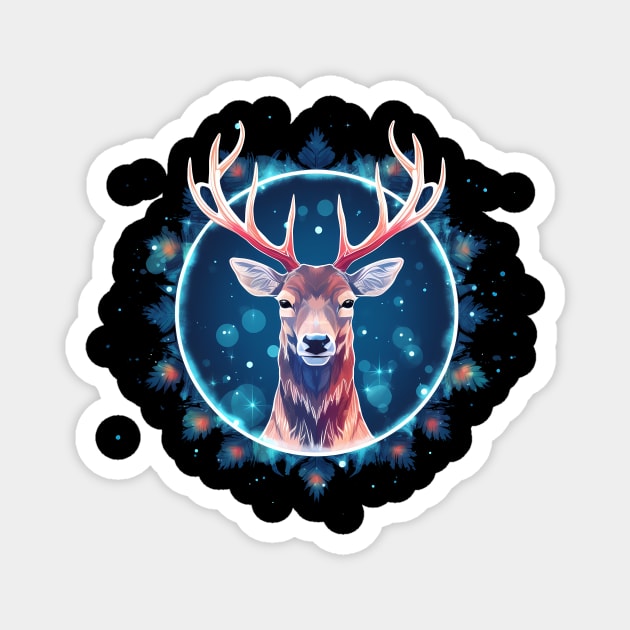 Deer in Ornament, Love Deers Magnet by logiamerch