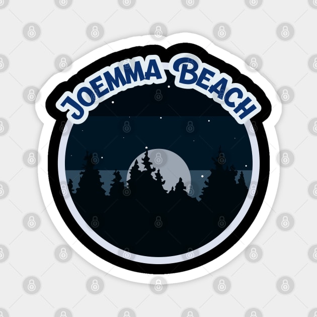 Joemma Beach Campground Campground Camping Hiking and Backpacking through National Parks, Lakes, Campfires and Outdoors of Washington Magnet by AbsurdStore