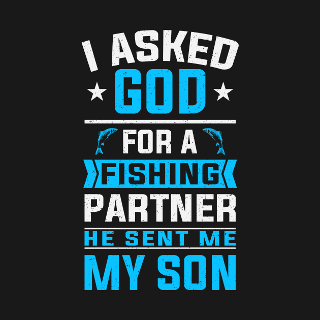 Father and Son Fishing Partner Angling by Foxxy Merch