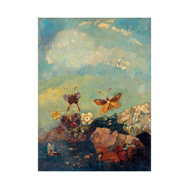 Butterflies by Odilon Redon by Classic Art Stall