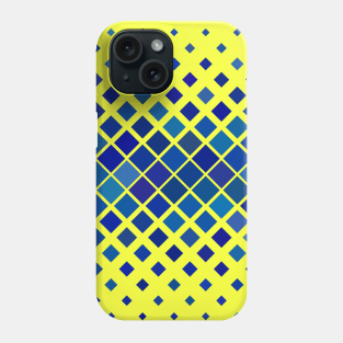 Yellow and Blue Diamond Pattern for Down Syndrome Awareness Phone Case