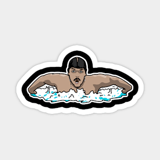 Swimming spitz Magnet