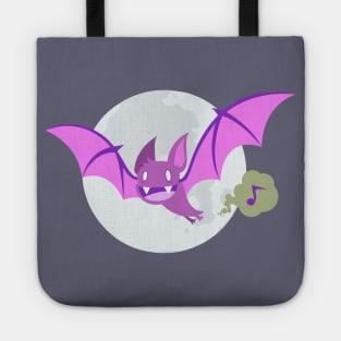 Funny Flying Farting Halloween Vampire Bat Tote