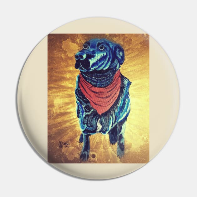 Labrador Grunge Pin by Matt Starr Fine Art