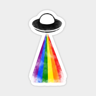 Gaylien LGBTQIA Pride UFO Magnet