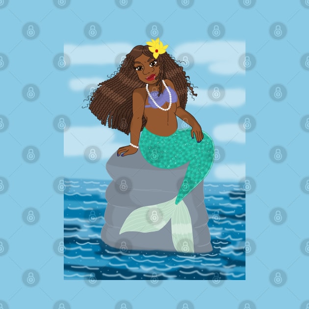 Beautiful Caribbean Mermaid by MidnightBlueDesigns