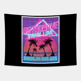 Vaporwave Aesthetic Style 80s Synthwave Retro Tapestry