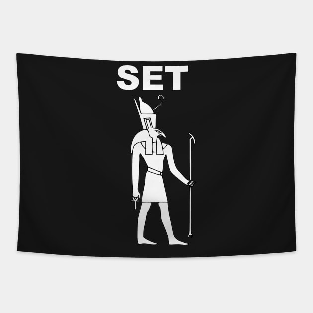 Ancient Egypt God Set Tapestry by AgemaApparel