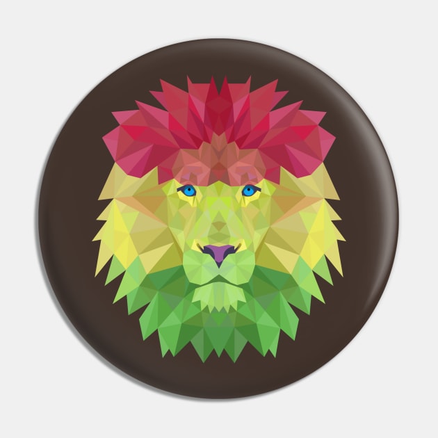 Rasta lion 3D Pin by FernyDesigns