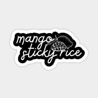 mango sticky rice - white - with sketch Magnet