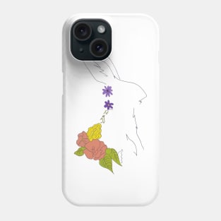 flower bunny Phone Case