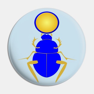 Ancient Egyptian Scarab beetle and Aten Pin