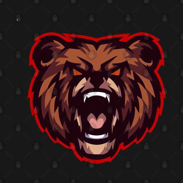 Angry Bear Face by Right-Fit27