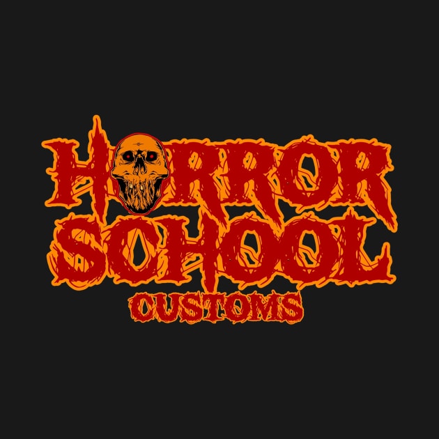 Horror School Customs Text Logo by Horror School Customs