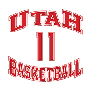 Utah Basketball Number 11 T-Shirt