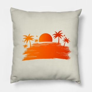 Twilight Summer Beach Corona Covid Pillow