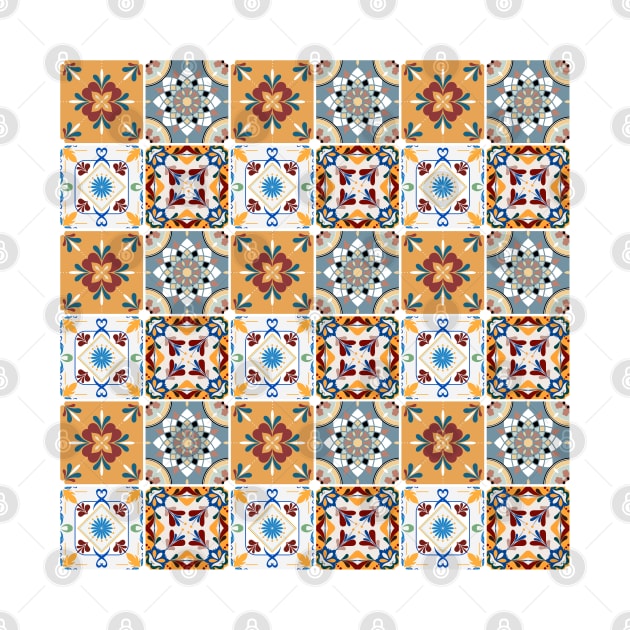 Azulejo #8- vector Portuguese Moorish pattern by GreekTavern