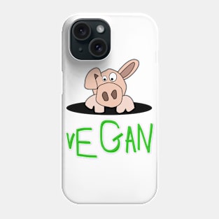 Vegan pig Phone Case