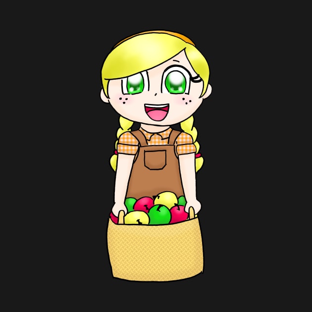 Girl With Apple Basket by dogbone42