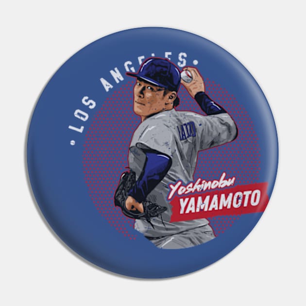 Yoshinobu Yamamoto Los Angeles D Dots Pin by Jesse Gorrell