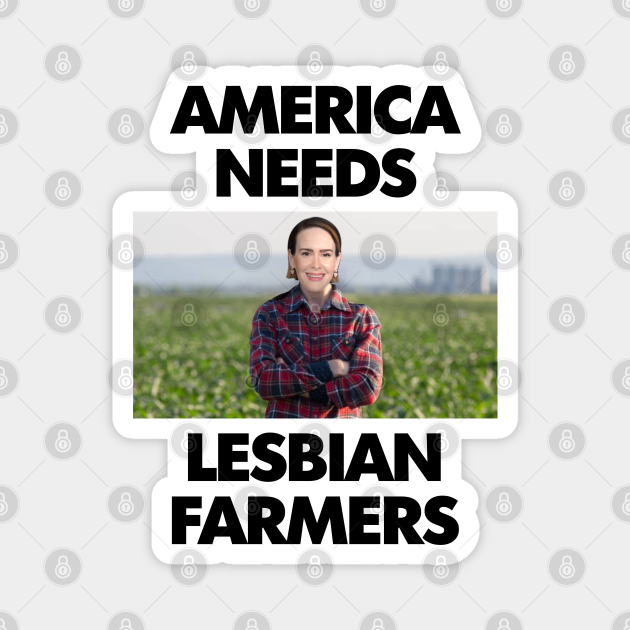 America Needs Lesbian Farmers - Funny WLW Meme - Lesbian - Magnet | TeePublic America Needs Lesbian Farmers - Funny WLW Meme - Lesbian - Magnet | TeePublic