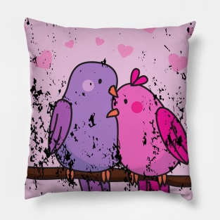 Retro Vintage Grunge Valentine's Day Pillow