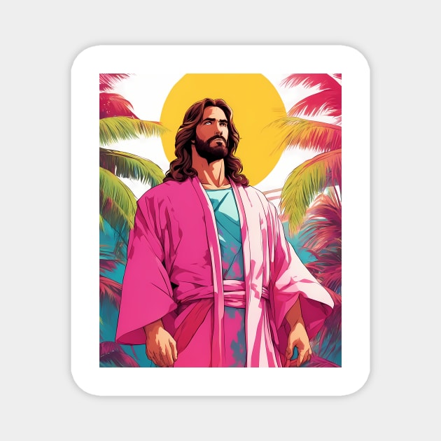 Jesus Christ With God Nothing is Impossible Magnet by animegirlnft