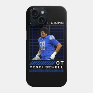 PENEI SEWELL - OT - DETROIT LIONS Phone Case