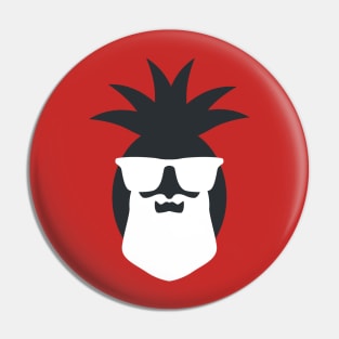 Cool Pineapple Santa Claus with Shades Pin