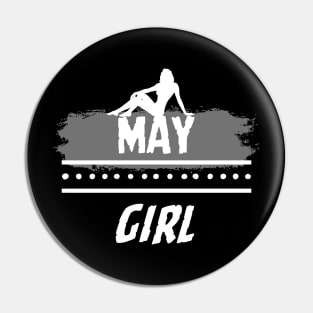 Birthday Gifts for Women May Girl May Woman Pose Style Pin