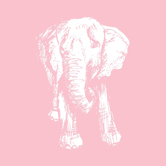 Elephant Sketch (Inverted) by pixelvision