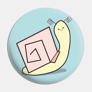 Boxy Snail Pin