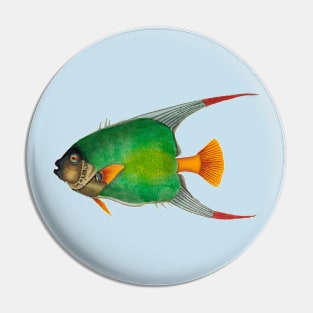 Orange and green tropical fish Pin