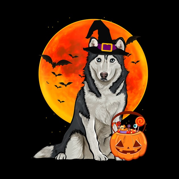 Dog Halloween Siberian Husky Jack O Lantern Pumpkin by JaydeMargulies