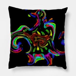 Neon Rainbow - Disco Duck Pillow