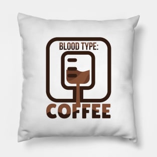 Blood Type Coffee Pillow