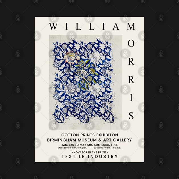 William Morris Exhibition Wall Art Textile Pattern by VanillaArt