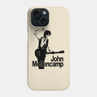 John Cougar Black Pencil Drawing Phone Case