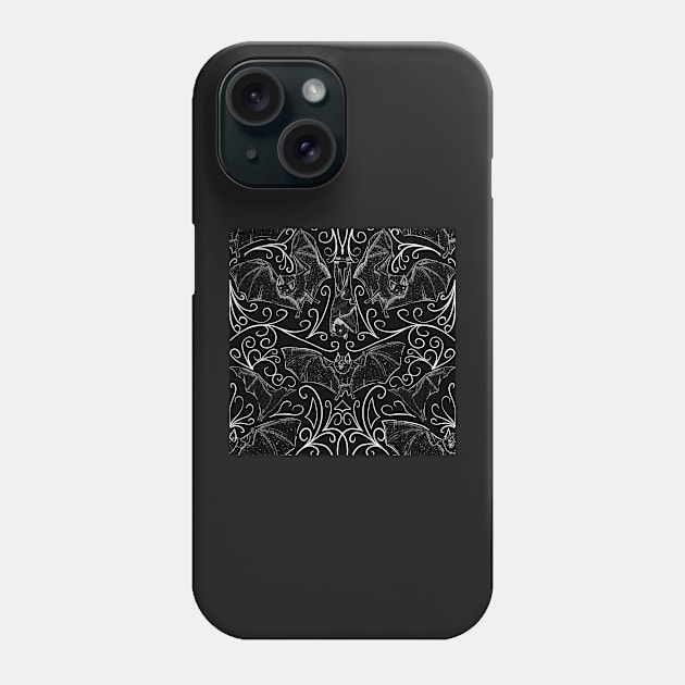 Bat Filigree Pattern Phone Case by TGSC