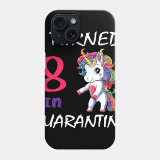 I Turned 8 in quarantine Cute Unicorn Phone Case