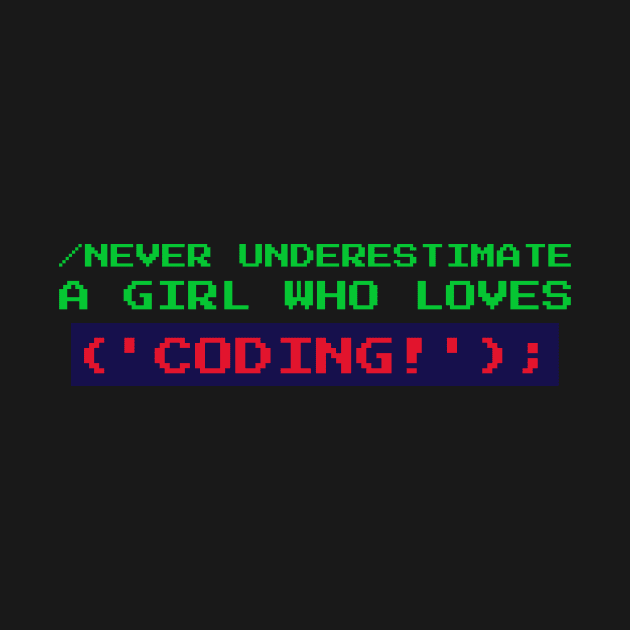 Never Underestimate a Girl Who Loves Coding by WizardingWorld