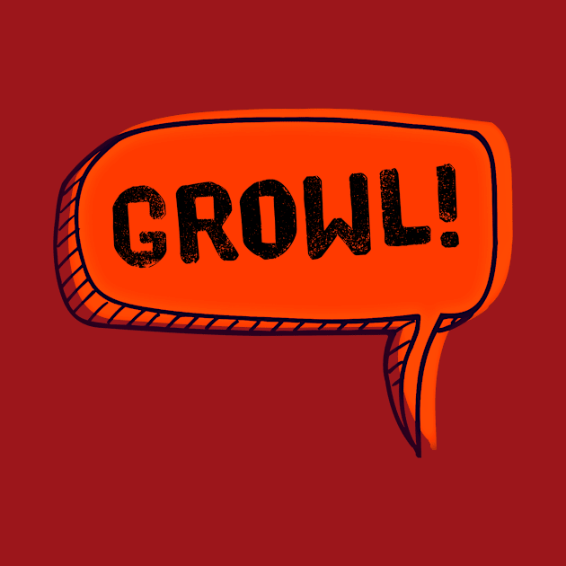 Growl (Speech Bubble) by JasonLloyd