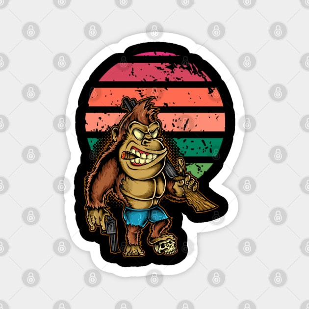 Killer Kong Magnet by BambooBox