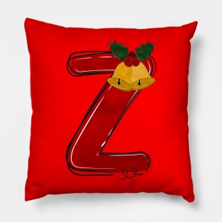 Letter Z - Christmas Letter Pillow