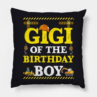 Gigi Of The Birthday Boy Construction Worker Pillow