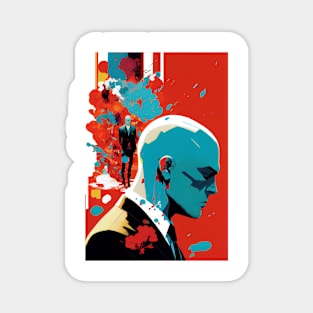 Agent 47 from Hitman drawing Magnet