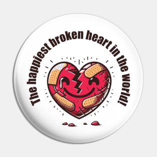 single with a broken heart Pin