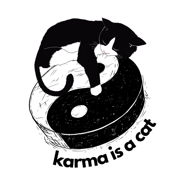 karma is a cat by shoreamy